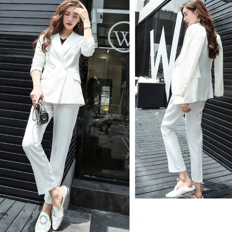 

ВЕСНА Новинка осени OL костюм куртка профессиональный костюм женский модный костюм-двойка из двух предметов комплект из 2 предметов для женщ...