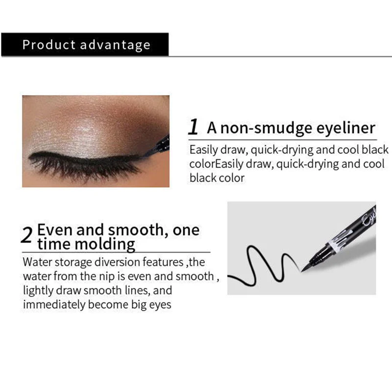 

Cosmetics Liquid Eyeliner Pencil Eye Liner Pen Makeup Black Eyelid Waterproof Long-lasting CIN6 899