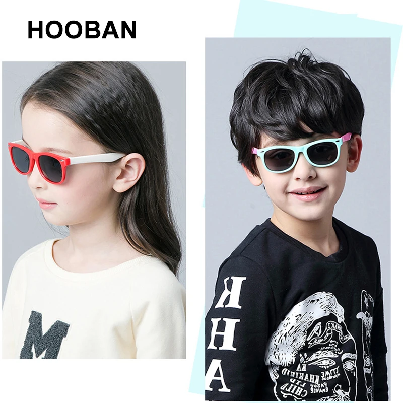 

2022 Fashion Polarized Kids Sunglasses Classic Children Silicone Sun Glasses For Boys Girls Vintage Safty Soft TR90 Baby Eyewear