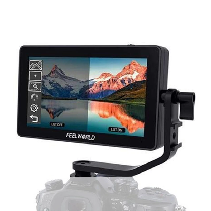 only monitor FEELWORLD F6 Plus 5,5 дюймов для однообъективной цифровой зеркальной фотокамеры полевой монитор 3D LUT сенсорный экран 4K HDMI ips FHD 1920X1080 монитор для камеры - Цвет: only monitor