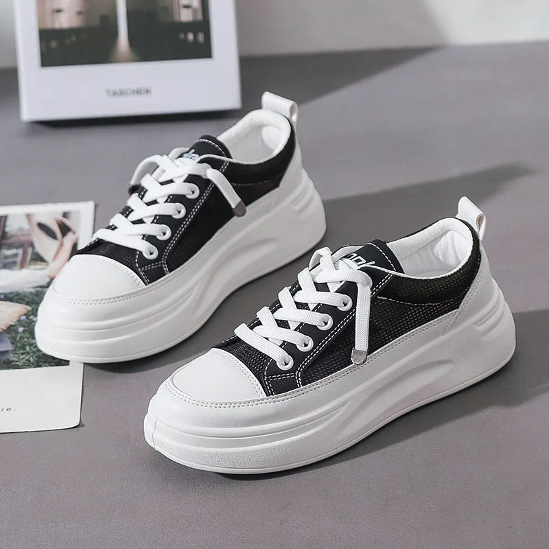 

Spring and Autumn Women's Breathable Mesh Platform Casual Shoes Lightweight Comfortable Shoes Sports Shoes
