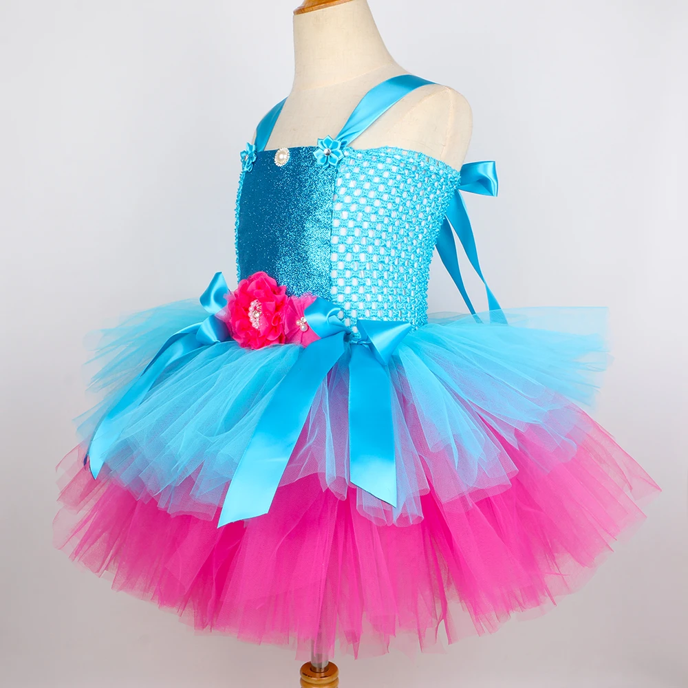 Платье-пачка для девочек с изображением троллей и Маков | Тематическая одежда