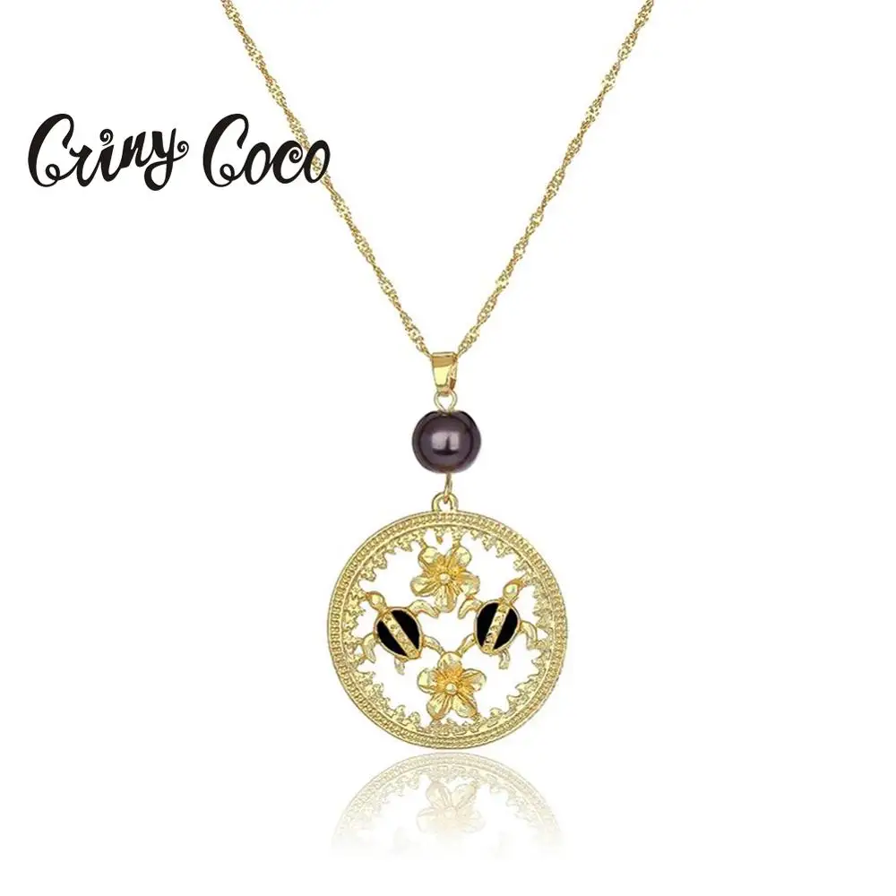 Ожерелье с подвеской в виде черепахи из гавайского жемчуга Cring Coco 2020 ювелирные