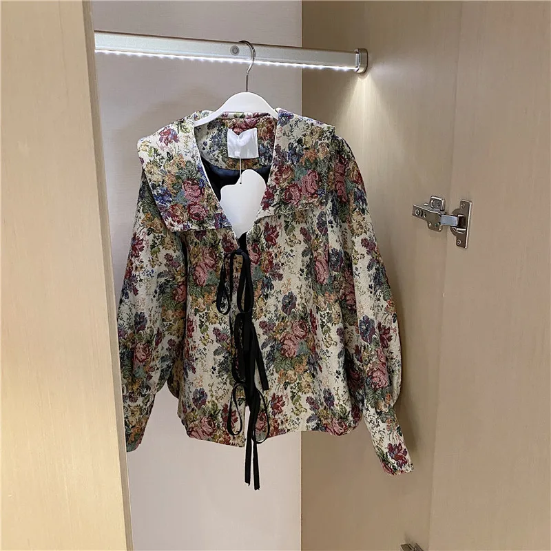 

Blue jacket 2020 new women's Korean version loose thin fall versatile French top ins trend