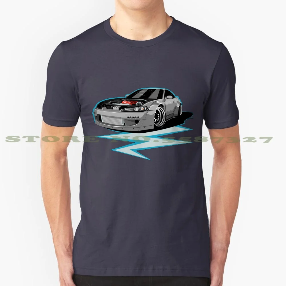 Модная Винтажная Футболка S15 футболки Rocket Bunny Nissan Silvia Sx 240Sx 200Sx S14 | Мужская одежда