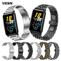 uebn classic metal stainless steel wrist band for huawei honor watch es smartwatch strap for honor es bracelet watchbands