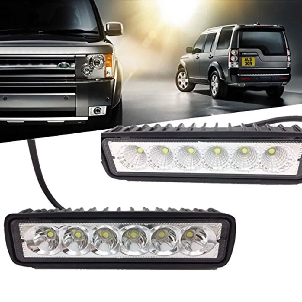 22 дюймов 18W 12V 24V 6 светодиодный рабочий светильник бар Offroad Точечный мотоцикл для