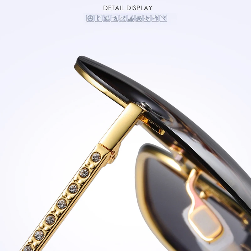 Высококачественные авиационные солнцезащитные очки для женщин фирменный дизайн