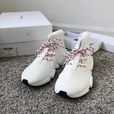 Эластичные носки обувь для женщин новинка 2019 бега на толстой подошве