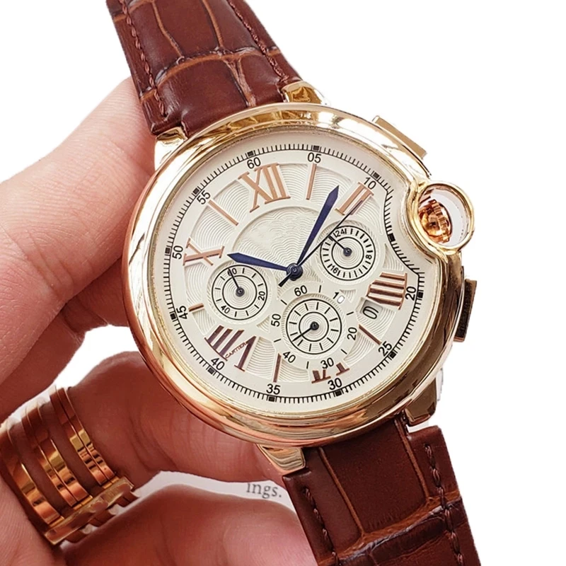 

Top Brand Luxury Men Quartz Watch Classic Leather Waterproof Business Casual Quartz aaa Watch Male Female Reloj De Mujer