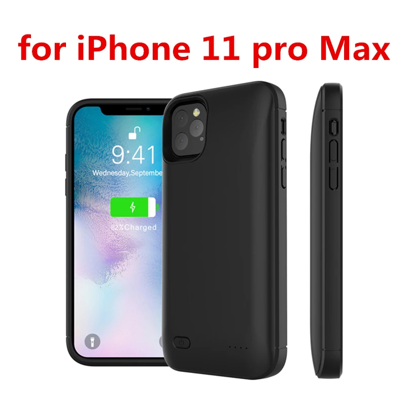 For iPhone 11pro Max Для iPhone 7 8 5 SE 5S чехол для зарядного устройства 4000 мАч запасной внешний аккумулятор чехол для зарядки для iPhone X 6 6s 11 Pro Max чехол для аккумулятора - Цвет: For iPhone 11pro Max