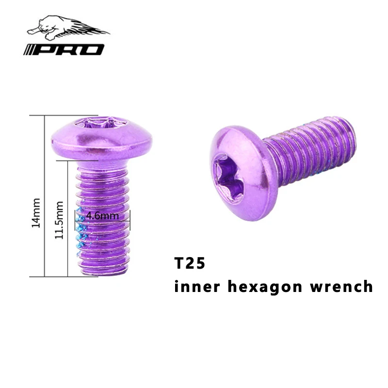 Разноцветные тормозные винты IIIPRO T25 для дисков сплавы подходят 160 мм 180