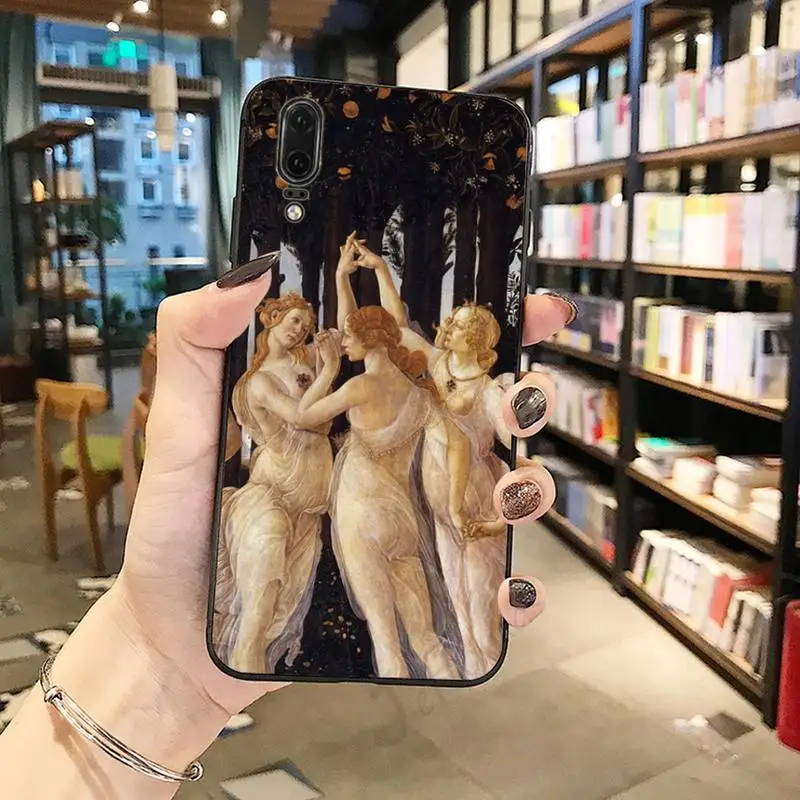 

art painting Birth of Venus self Phone Case For Huawei honor Mate P 10 20 30 40 i 9 8 pro x Lite smart 2019 nova 5t