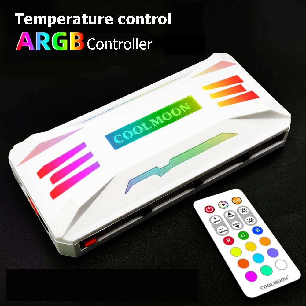 Кулер COOLMOON с RGB подсветкой 4 контактный кулер для бытового компьютера