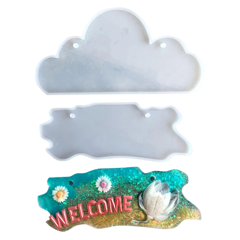 

1 Pcs Practical New Silicone Epoxy Resin Mold Door House Number Mould DIY Craft Resin Mold Crafts Home Decoration