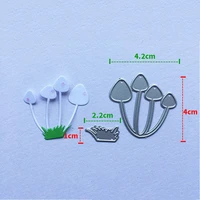 small mushroom frame scrapbooking metal cutting dies new 2022 stamps craft die cut embossing stencil christmas party card making