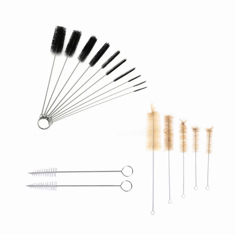 Es Tube Bottle Straw Washing Cleaner Bristle Kit Cleaning Brushes 3/5/10*nylon Bottle Straw Cleaning Brush Set