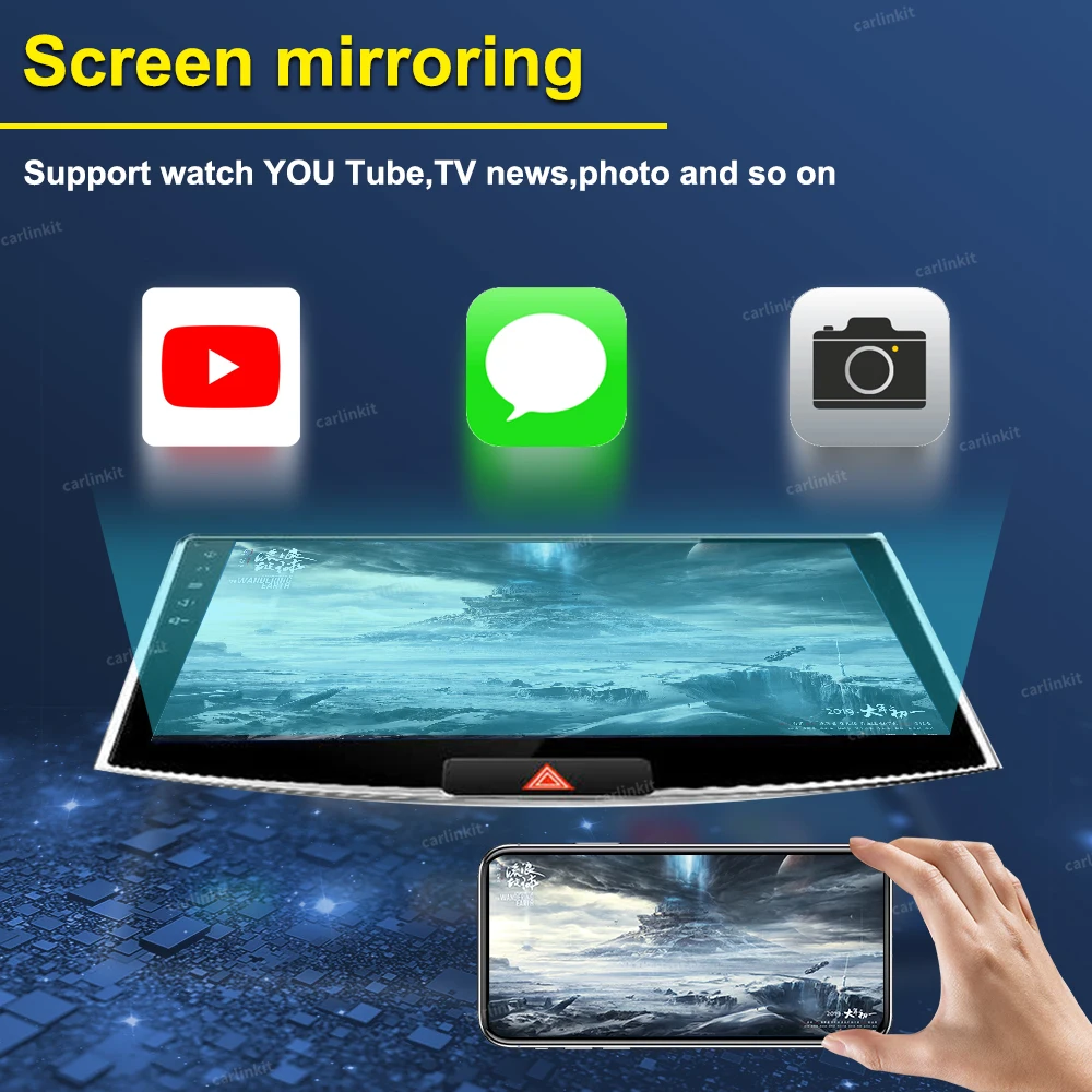 CarlinKit беспроводной адаптер Carplay USB Android авто для системы экран CarPlay Smart Mirrorlink