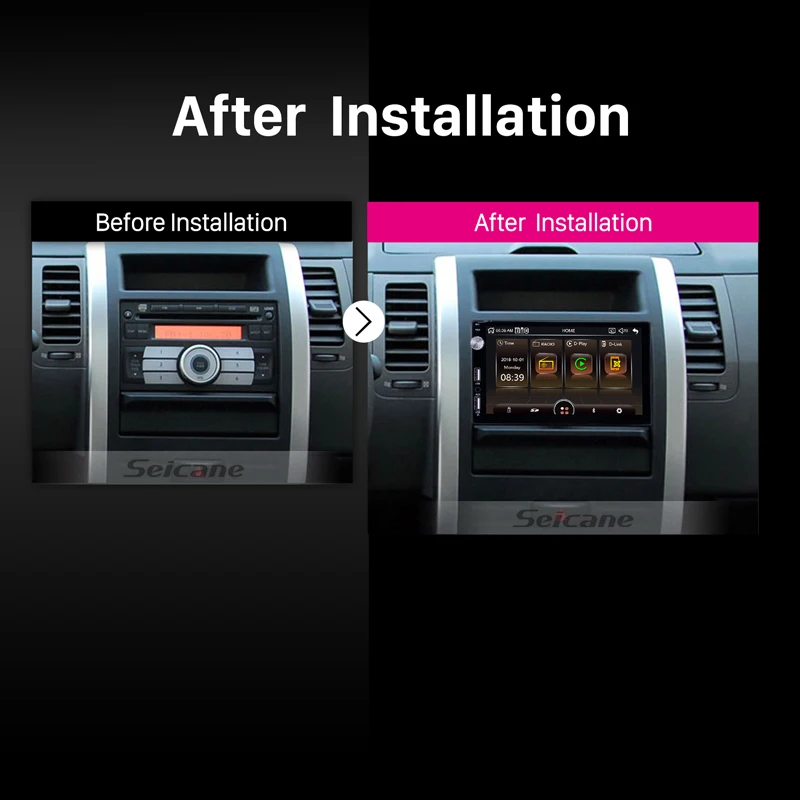 

Seicane MP5 carRadio IOS IPhone Siri Carplay SWC Bluetooth