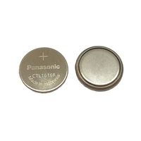 2pcslot panasonic solar ctl1616 ctl1616f replacement rechargeable battery cell watch button coin batteries ctl 1616