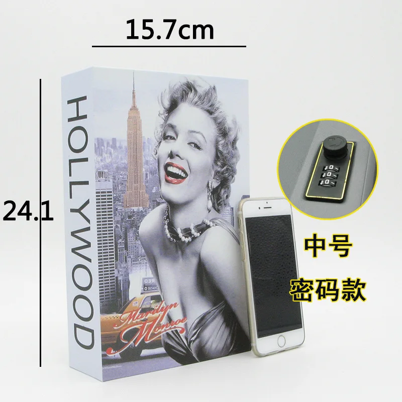 Medium storage tank Книга Сейф большой пароль коробка с замком банкноты Копилка дети творческий подарок на день рождения - Цвет: Medium storage tank