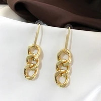 lats exaggerated metal chain drop earrings for women new korean net red earings long dangle earrings hypoallergenic jewelry