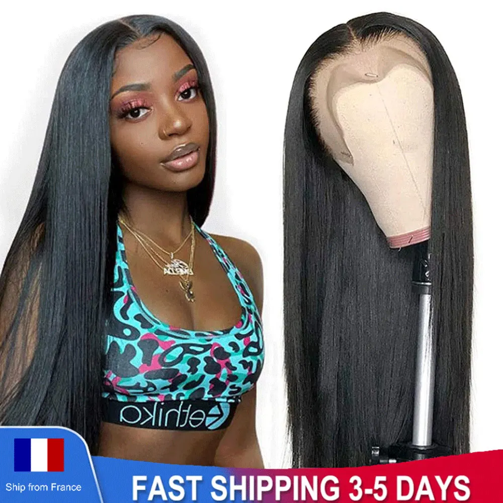 

Puromi T Part Lace Wig Human Hair Wigs For Black Women Brazilian Straight Human Hair Wig 13x1 Pre Plucked Bleached Knots Wigs