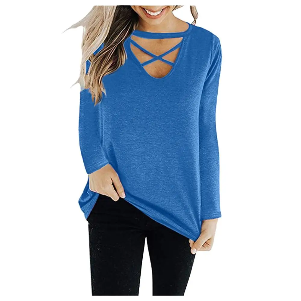 Женские футболки с длинными рукавами и узлом свободная туника спереди топы