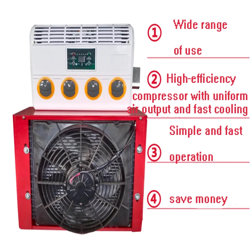 Автомобильный Кондиционер 24 В инвертор рефрижератор автодом экскаватор