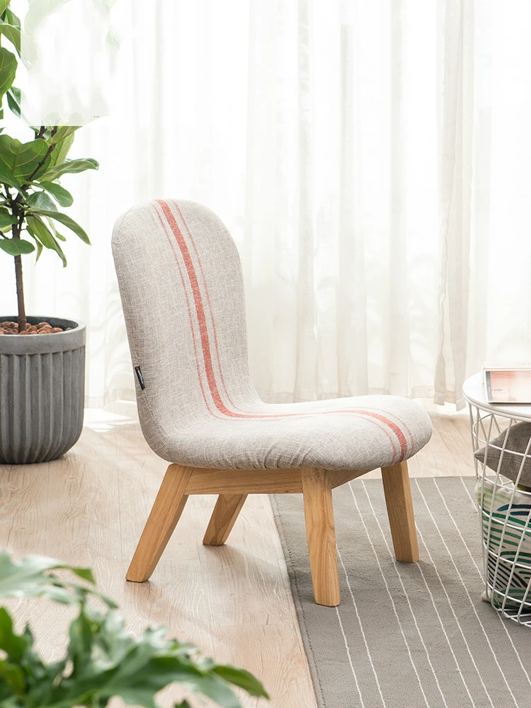 

Creative Home Solid Wood Children Chair Adult Backrest Low Stool Nursing Chair Gold Waist Line Design Waist Support Comfort