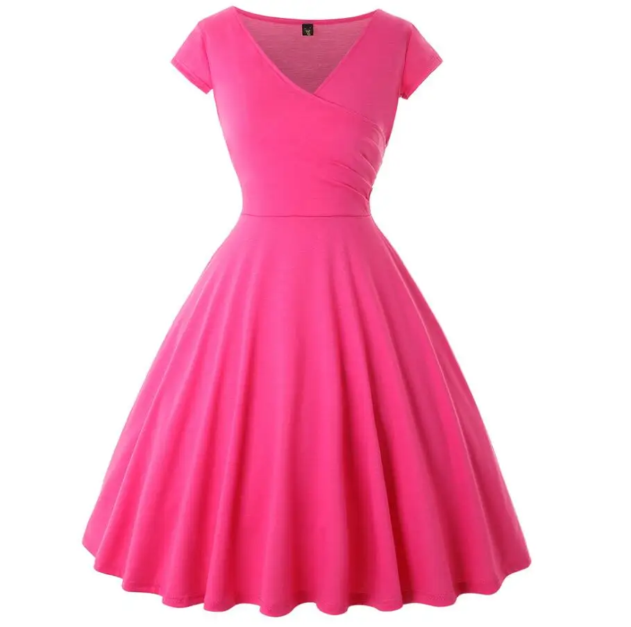 

Sexy chiffon skirt woman in pure color loose big swing halter strap dress