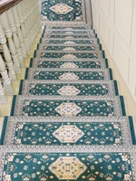 european style jacquard stair mat home mediterranea modern step carpet self adhesive stairway rug non slip wood full blanket