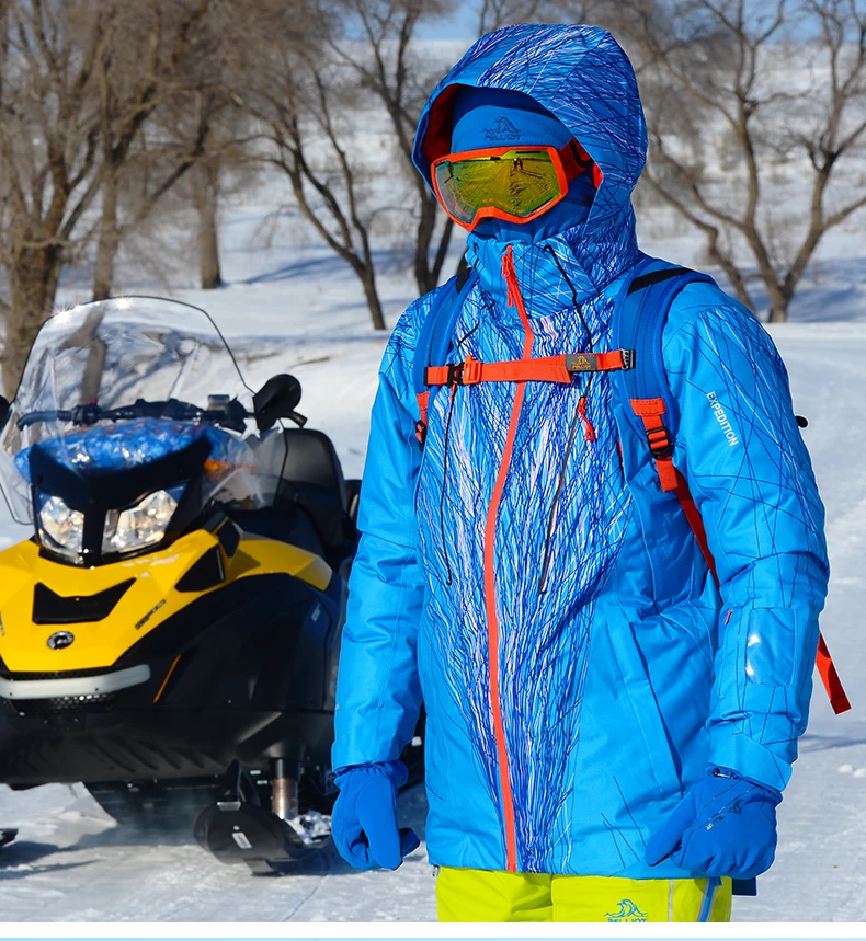 Зимняя мужская лыжная куртка для сноуборда ветронепроницаемая теплая уличная