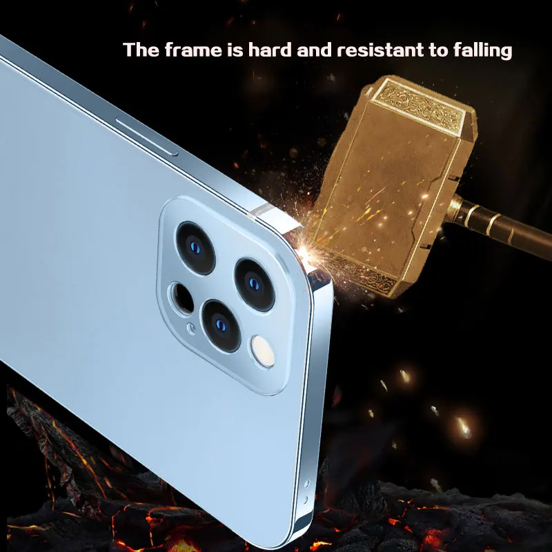 Ceny Dla Iphone 14 Pro Max Etui Na Telefon. IPhone12 Plus 13 Nowy Uniwersalny Obiektyw Anti Fall Wysokiej Klasy Luksusowa Ultra-cienka Osłona Ochronna