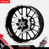 for ktm super 1290 adventure 1290 s r gt new motorcycle wheel tire rim decoration adhesive reflective decal sticker