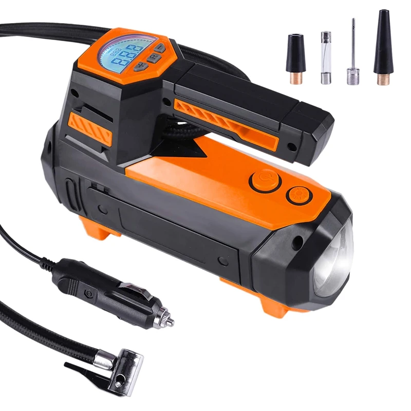 

120W 35L/Min Car Air Compressor Portable Tire Inflator Pump Digital Air Pump Tire Pressure Gauge for Car Motorcycle Ball