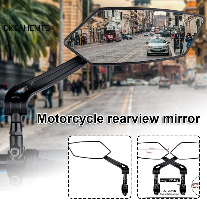 

Bicycle Rearview Mirror Clear Wide Range Back Sights Rearviewr Left Right Mirror for Cycling MJ