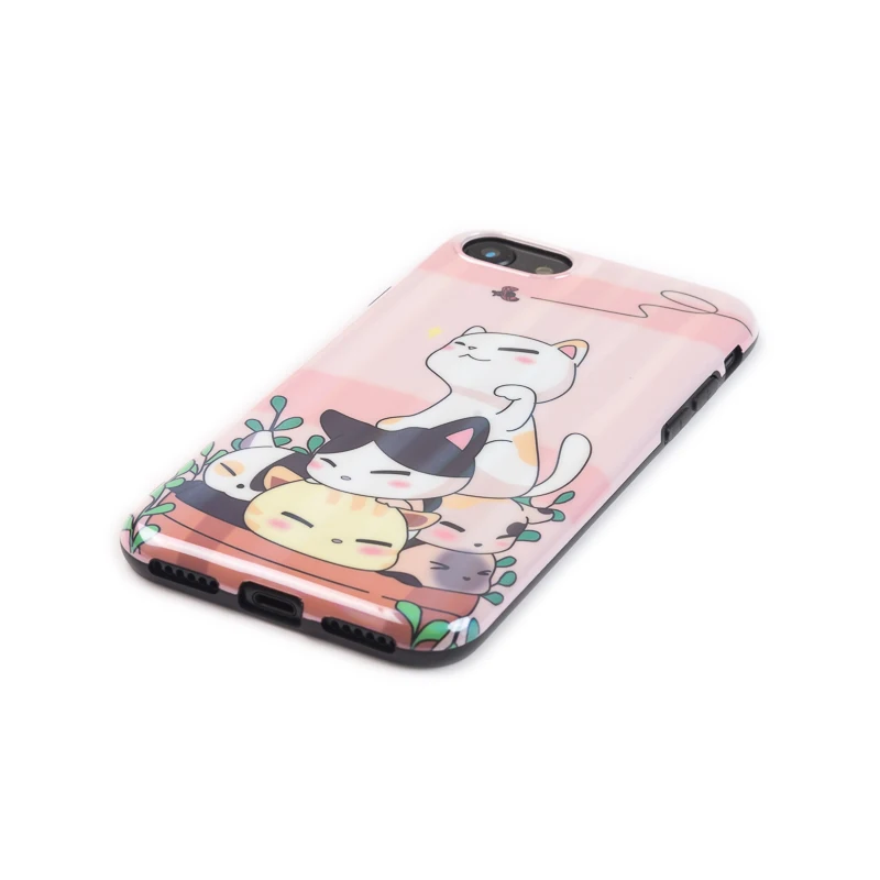 Глянцевый чехол для телефона с принтом листья растений iPhone XS Max XR 6 6S 7 8 Plus X Жесткий