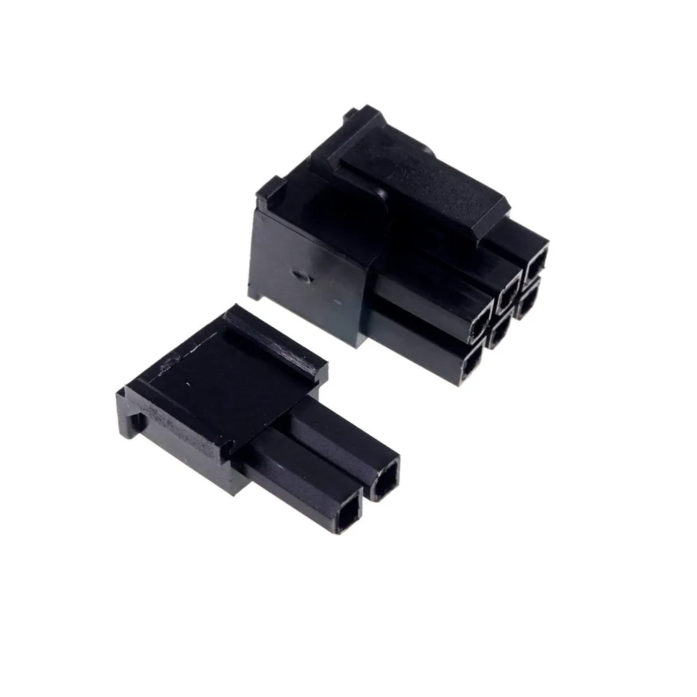 8 контактный 6 + 2 позиционный Штекерный корпус для ПК Компьютерная