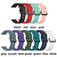 22mm 20mm silicone strap for samsung galaxy watch active 2 4044mm gear s2 huami amazfit bip sports wristband huawei watch band