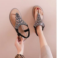 2021 fashion womens shoes flat shoes flip flops rhinestones sexy outdoor beach shoes summer womens comfortable casual sandals