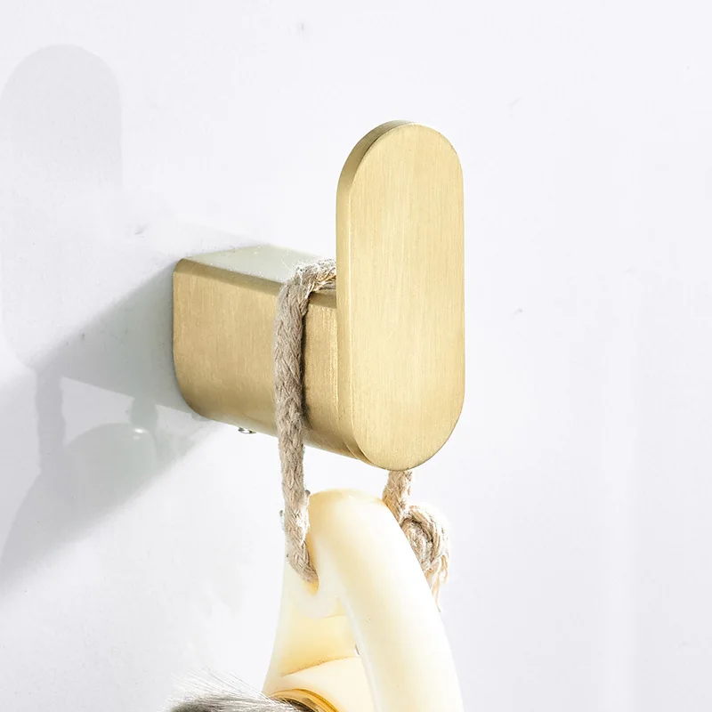 Крючок для пальто подвеска ванной комнаты золотистый настенный крючок унитаза