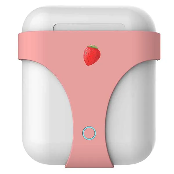 Шоколад Чехол airpods 2 Чехол airpods mi airpods apple airpods силиконовый чехол airpods 1:1 airpods чехол airpods apple airpods - Цвет: Шоколад