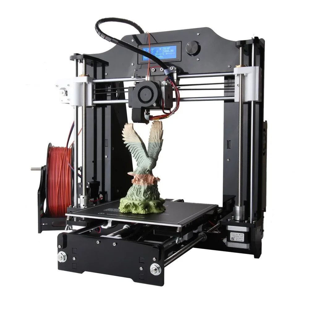 ЖК-экран дисплей 3d принтер машина большой печати размер DIY 3d принтер набор Профессиональная высокоточная печать США/ЕС штекер