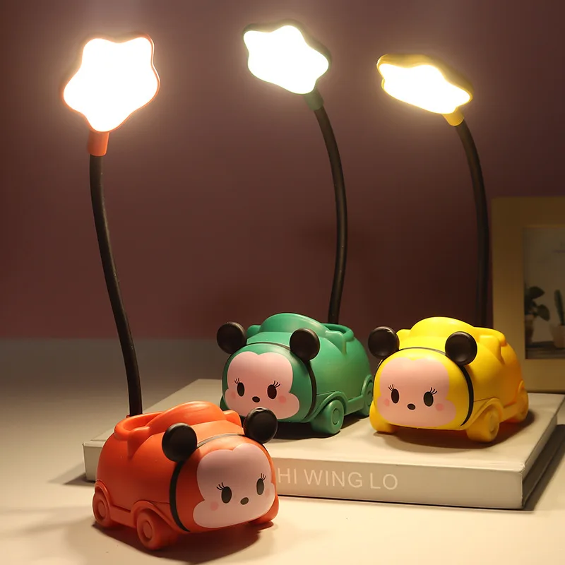 

Cartoon Cute Pet Animal Bear Pig Cat Dog Usb Recharge Battery Led Table Night Light Child Eye Protection Warm White Desk Lamp