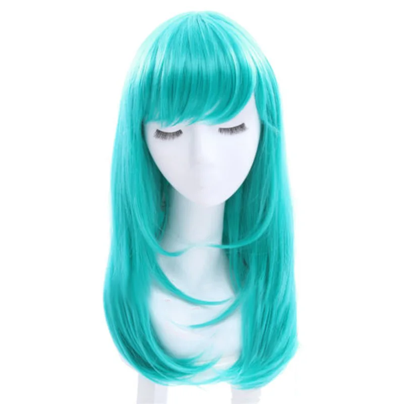 Anime Wig 65 Cm Green Curly Hair Synthetic Halloween Fancy Dress Party Heat-resistant Fiber Costume Party Wig + Free Wig Hat