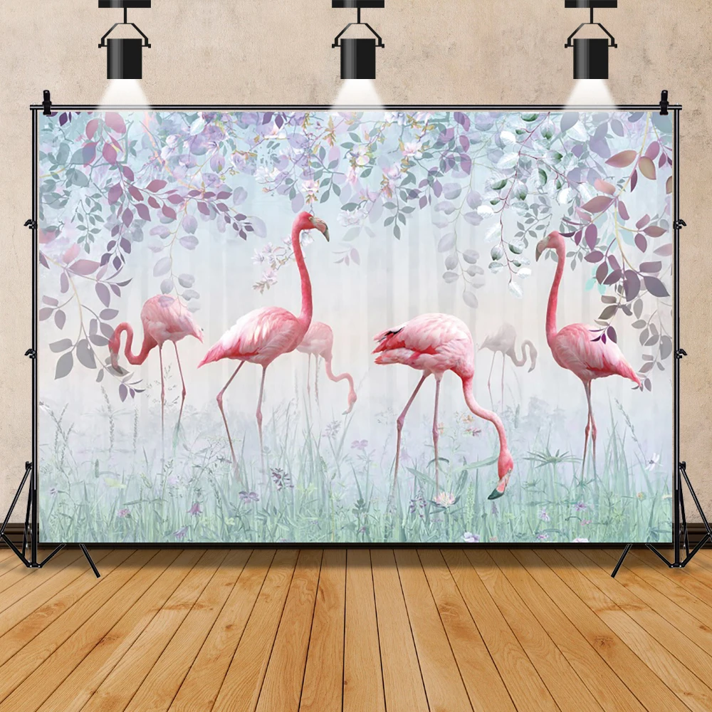 

Фон для фотосъемки новорожденных с изображением Тропического Дерева