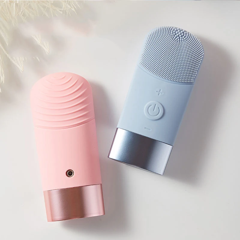

Electric Sonic Silicone Facial Cleansing Device Deep Clean Remove Makeup Blackhead Exfoliating Dead Skin Massage Rechargeable