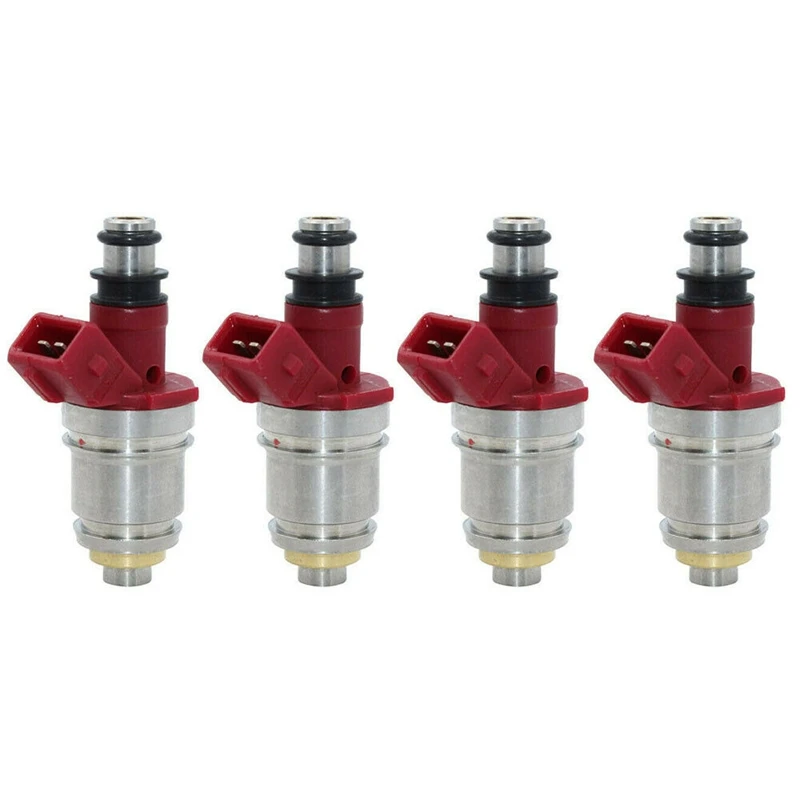 

Set of 4 Fuel Injectors 16600-86G00 16600-86G10 for Nissan D21 Pickup 2.4L