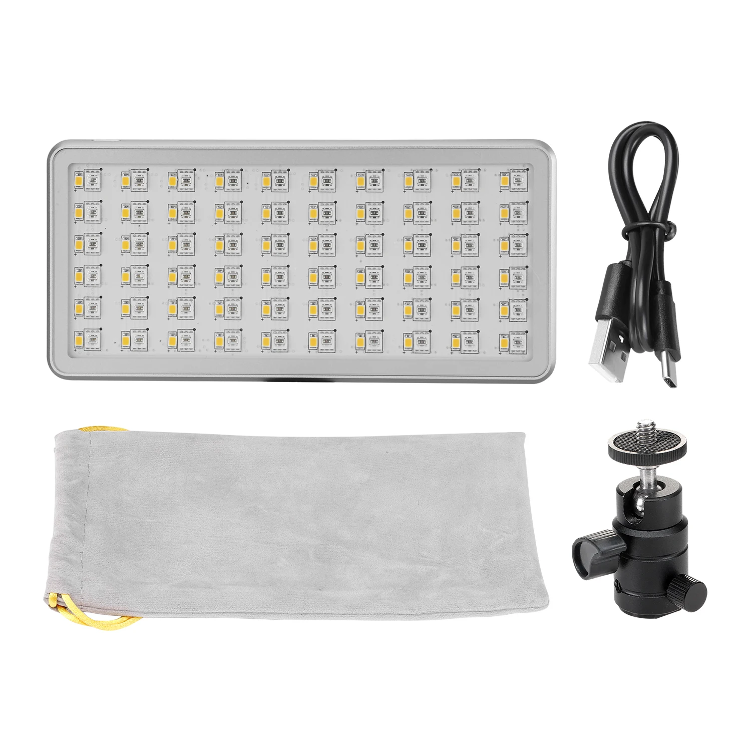 Портативный карманный светодиодный светильник NiceFoto для фотостудии селфи RGB